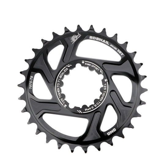BDSNAIL Mountain Bike Single Disk GXP Direct-Shaped Integrated Disk Positive And Negative Tooth Disc, 30T (Black), 32T (Black), 34T (Black), 36T (Black), 38T (Black)
