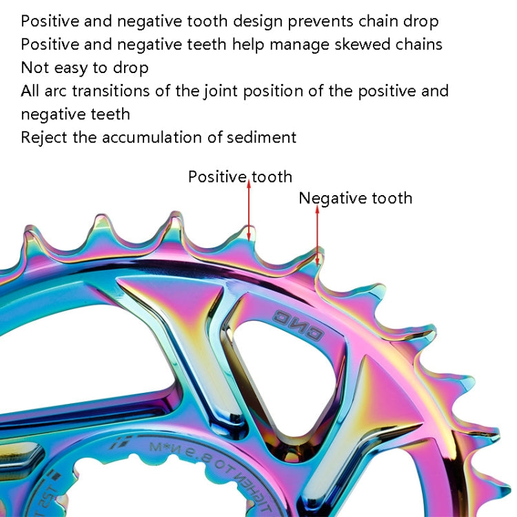 BDSNAIL Mountain Bike Single Disk GXP Direct-Shaped Integrated Disk Positive And Negative Tooth Disc, 30T (Black), 32T (Black), 34T (Black), 36T (Black), 38T (Black)