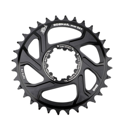 BDSNAIL Mountain Bike Single Disk GXP Direct-Shaped Integrated Disk Positive And Negative Tooth Disc, 30T (Black), 32T (Black), 34T (Black), 36T (Black), 38T (Black)