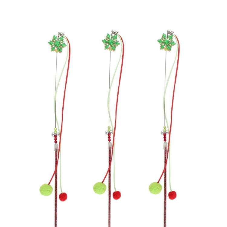 3 PCS Hairball Pendant Funny Cat Stick Scratch-Resistant Long Rod Wire Cat Toy, 3 PCS Hairball Pendant Cat Toy