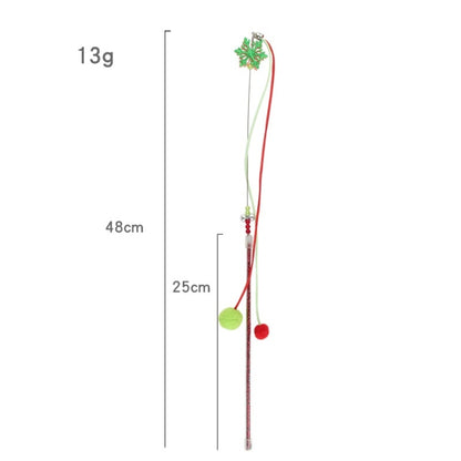 3 PCS Hairball Pendant Funny Cat Stick Scratch-Resistant Long Rod Wire Cat Toy, 3 PCS Hairball Pendant Cat Toy