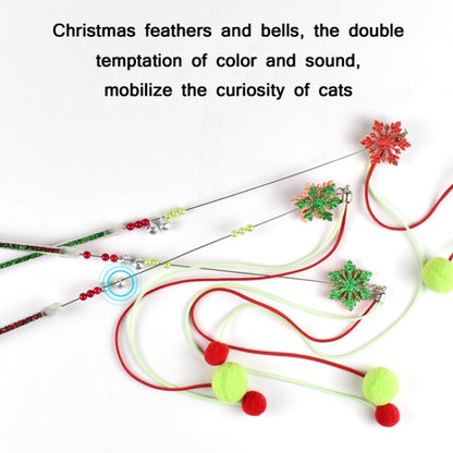 3 PCS Hairball Pendant Funny Cat Stick Scratch-Resistant Long Rod Wire Cat Toy, 3 PCS Hairball Pendant Cat Toy