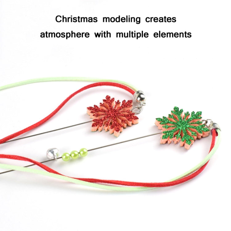 3 PCS Hairball Pendant Funny Cat Stick Scratch-Resistant Long Rod Wire Cat Toy, 3 PCS Hairball Pendant Cat Toy