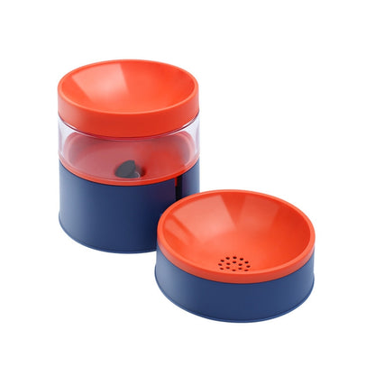 DT331 Automatic Feeder Pet Bowl Increased High Protect Neck Water Dispenser Dual-Purpose Food Bowl, Green, Blue, Red