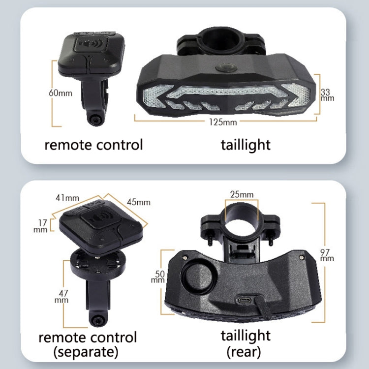 SF31 Bicycle Rail Light Brake Steering Sensor Anti-Theft Alarm Wireless Remote Control Warning Bell, SF31 Old Remote Control