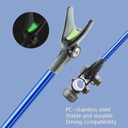 Quick Release Bracket Rear-Hanging Fishing Rod Antenna Pole, Black, Red, Blue