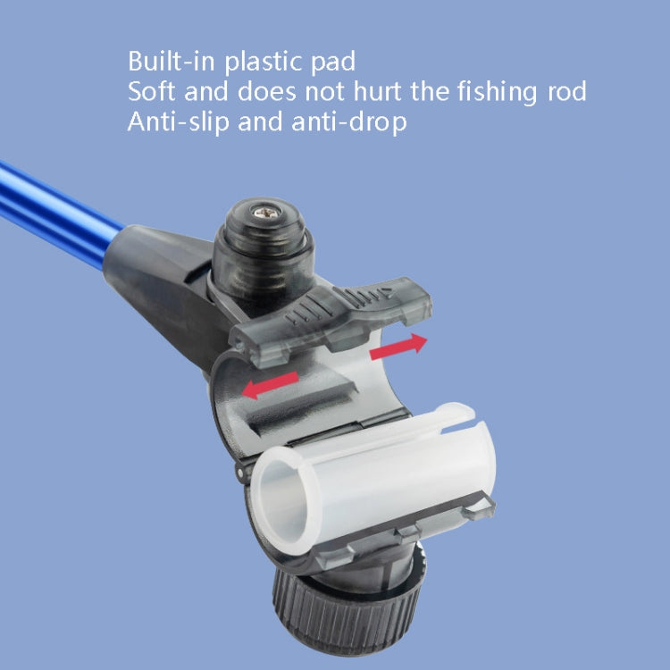 Quick Release Bracket Rear-Hanging Fishing Rod Antenna Pole, Black, Red, Blue