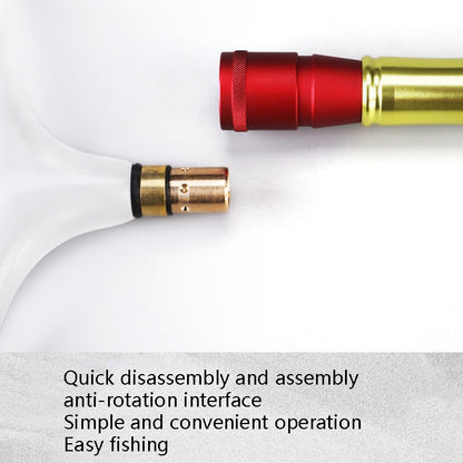 Dip Net Anti-Rotation Joint Connector Dip Net Rod Quick Joint, Black, Red, Brown, Blue