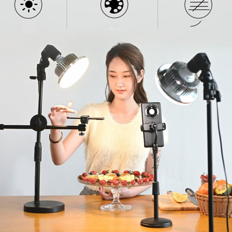 Mobile Phone Live Support Shooting Gourmet Beautification Fill Light Indoor Jewelry Photography Light, Style:, 500W Mushroom Lamp + Tripod, 700W Mushroom Lamp + Tripod, 355W Mushroom Lamp + Stand, 500W Mushroom Lamp + Stand, 700W Mushroom Lamp + Stand