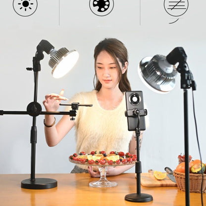 Mobile Phone Live Support Shooting Gourmet Beautification Fill Light Indoor Jewelry Photography Light, Style:, 500W Mushroom Lamp + Tripod, 700W Mushroom Lamp + Tripod, 355W Mushroom Lamp + Stand, 500W Mushroom Lamp + Stand, 700W Mushroom Lamp + Stand
