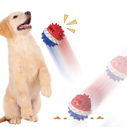 Pet Puppy Teething Stick Vocal Dog Toy Leaking Food Ball Pet Supplies, Yellow Blue, Yellow, Red-blue