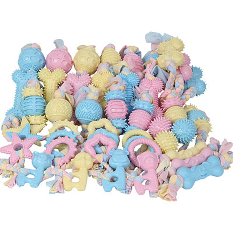 Pet Toys TPR Bite Resistance Dog Supplies Cotton Rope Cloth Toys, Big Circle, Circle, Star, Wallery, Triangular, Sub-shot Ball, Pentagar, Big Round Ring, Lantern, Middle Bones, Big Bones, Small Bones, Sleeve, Cartoon, Stabble Ring, Footprint, Maji Ball...