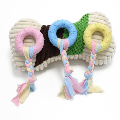 Pet Toys TPR Bite Resistance Dog Supplies Cotton Rope Cloth Toys, Big Circle, Circle, Star, Wallery, Triangular, Sub-shot Ball, Pentagar, Big Round Ring, Lantern, Middle Bones, Big Bones, Small Bones, Sleeve, Cartoon, Stabble Ring, Footprint, Maji Ball...