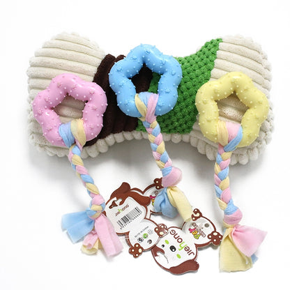 Pet Toys TPR Bite Resistance Dog Supplies Cotton Rope Cloth Toys, Big Circle, Circle, Star, Wallery, Triangular, Sub-shot Ball, Pentagar, Big Round Ring, Lantern, Middle Bones, Big Bones, Small Bones, Sleeve, Cartoon, Stabble Ring, Footprint, Maji Ball...