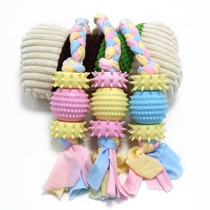 Pet Toys TPR Bite Resistance Dog Supplies Cotton Rope Cloth Toys, Big Circle, Circle, Star, Wallery, Triangular, Sub-shot Ball, Pentagar, Big Round Ring, Lantern, Middle Bones, Big Bones, Small Bones, Sleeve, Cartoon, Stabble Ring, Footprint, Maji Ball...
