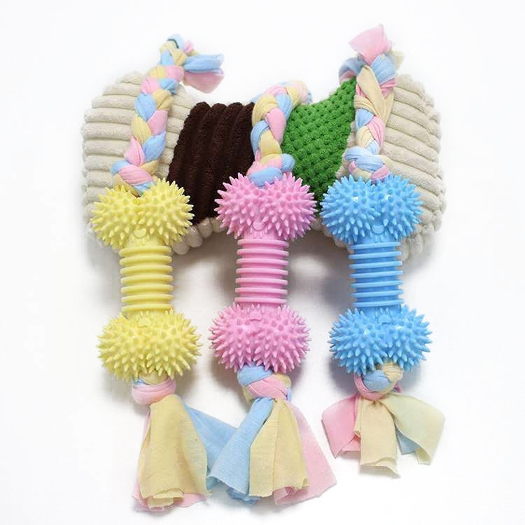 Pet Toys TPR Bite Resistance Dog Supplies Cotton Rope Cloth Toys, Big Circle, Circle, Star, Wallery, Triangular, Sub-shot Ball, Pentagar, Big Round Ring, Lantern, Middle Bones, Big Bones, Small Bones, Sleeve, Cartoon, Stabble Ring, Footprint, Maji Ball...