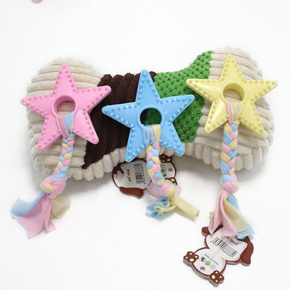 Pet Toys TPR Bite Resistance Dog Supplies Cotton Rope Cloth Toys, Big Circle, Circle, Star, Wallery, Triangular, Sub-shot Ball, Pentagar, Big Round Ring, Lantern, Middle Bones, Big Bones, Small Bones, Sleeve, Cartoon, Stabble Ring, Footprint, Maji Ball...