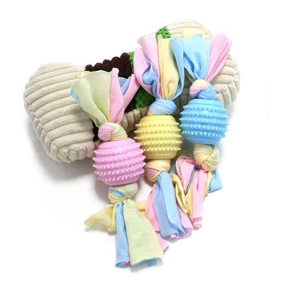 Pet Toys TPR Bite Resistance Dog Supplies Cotton Rope Cloth Toys, Big Circle, Circle, Star, Wallery, Triangular, Sub-shot Ball, Pentagar, Big Round Ring, Lantern, Middle Bones, Big Bones, Small Bones, Sleeve, Cartoon, Stabble Ring, Footprint, Maji Ball...