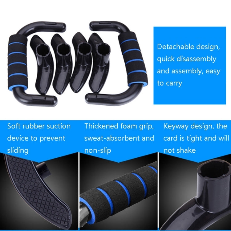 H-Shaped Push-Up Stand Chest Muscles And Abdominal Muscles Exercise Equipment, H-Shaped Push-Up Stand