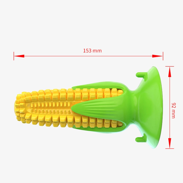 Pet Supplies Suction Cup Corn Sounding Dog Toy Molar Stick Chewing Dog Toothbrush