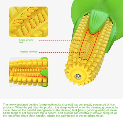 Pet Supplies Suction Cup Corn Sounding Dog Toy Molar Stick Chewing Dog Toothbrush