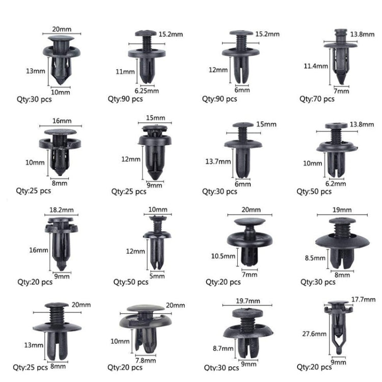 Buckle 16 Kinds Of Automobile Repair Parts, 620 in 1