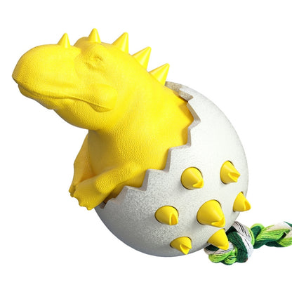 Dinosaur Egg Dog Molar Stick Resistant To Biting Dog Toothbrush Pet Supplies, Brown, Lake Blue, Orange, Green, Yellow