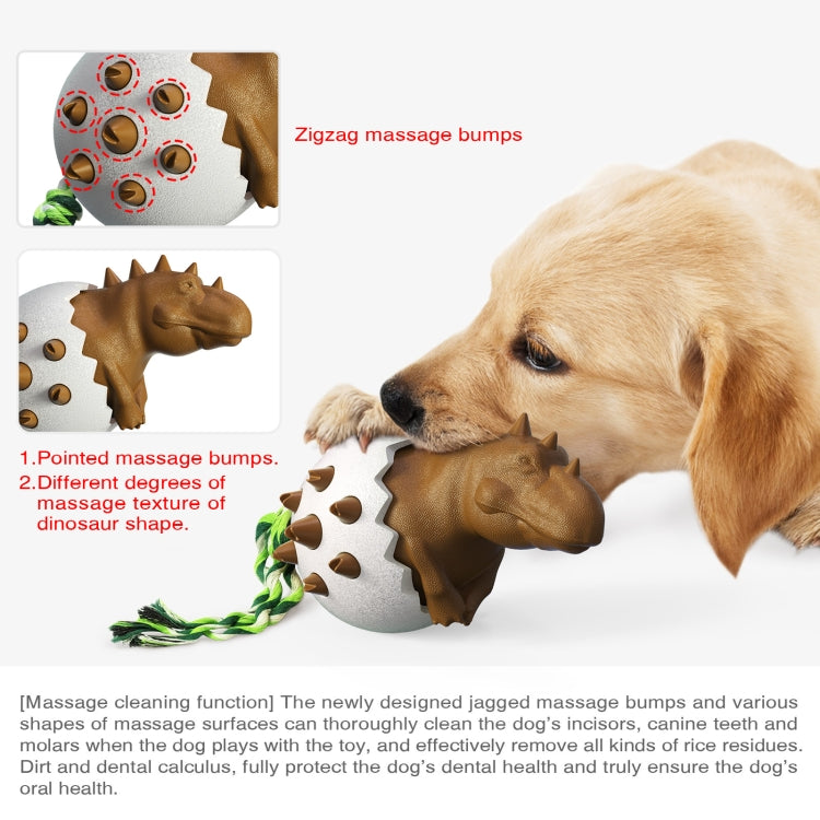 Dinosaur Egg Dog Molar Stick Resistant To Biting Dog Toothbrush Pet Supplies, Brown, Lake Blue, Orange, Green, Yellow