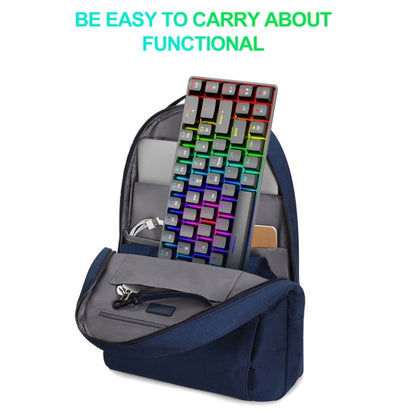 T8 68 Keys Mechanical Gaming Keyboard RGB Backlit Wired Keyboard, Cable Length:1.6m, Black Green Shaft, Black Tea Shaft, White Green Shaft, White RGB Red Shaft, Blue Green Shaft, Pink Green Shaft
