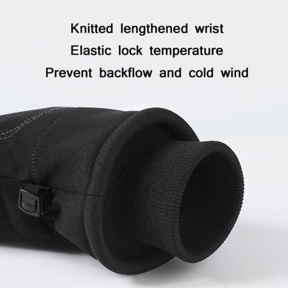 WEST BIKING YP0211221 Winter Warm Fleece Riding Gloves Non-Slip Waterproof Touch Screen Gloves, M, L, XL