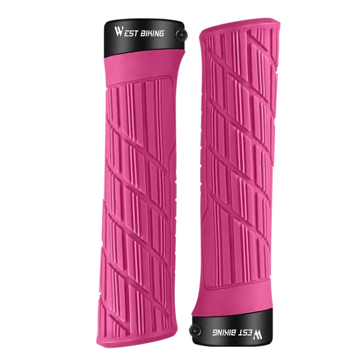 WEST BIKING Bicycle Anti-Skid And Shock-Absorbing Comfortable Grip Cover, Black, Grass Green, Yellow, Blue, Rose Red, Red, Orange, Purple, Ink