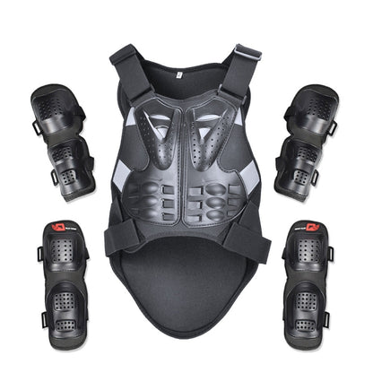 GHOST RACING GR-HJY08 Motorcycle Adult Protective Gear Anti-Fall Riding Clothes Hard Shell Protective Vest Suit, L, XL