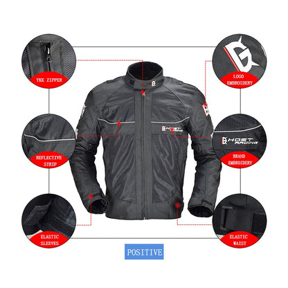 GHOST RACING GR-Y05 Motorcycle Cycling Cloth Men Knight Racing Jacket Keep Warm Anti-Fall Locomotive Off-Road Suit, L, XL, XXL, XXXL