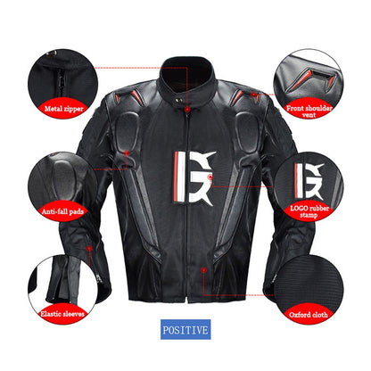 GHOST RACING GR-Y09 Motorcycle Four Seasons Racing Suit Locomotive Riding Anti-Fall Rally Suit, M, L, XL, XXL