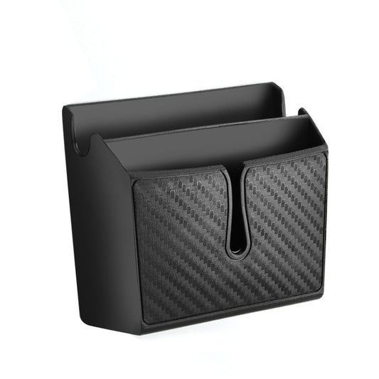 DM-020 Car Sticky Carbon Fiber Storage Bag Car Mobile Phone Storage Box Small, Small, Large