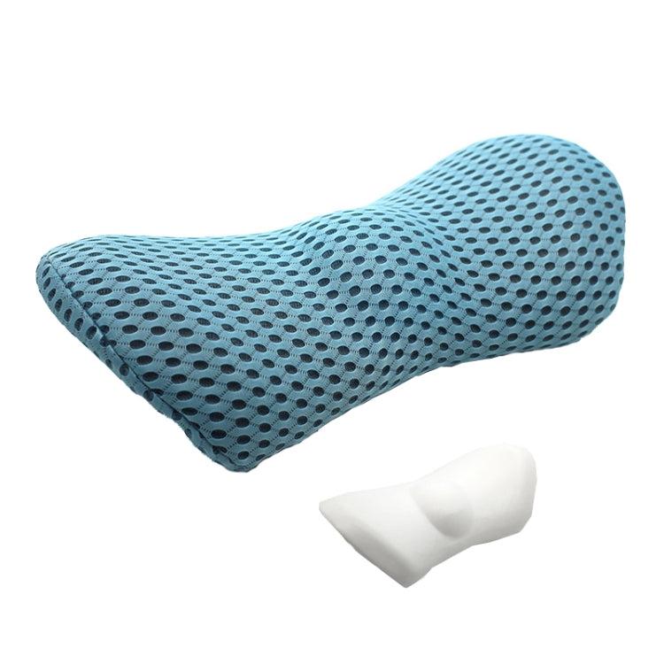 Car Supplies Lumbar Support Memory Foam Car Backrest Lumbar Cushion Seat Cushion Lumbar Pillow, 4D Grid Blue, 4D Grid Light Gray, 4D Grid Dark Gray, 4D Grid Black, Blue+Light Gray, Green+Light Gray, Crystal Velvet Dark Gray, Comfortable Pink