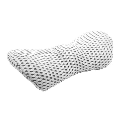 Car Supplies Lumbar Support Memory Foam Car Backrest Lumbar Cushion Seat Cushion Lumbar Pillow, 4D Grid Blue, 4D Grid Light Gray, 4D Grid Dark Gray, 4D Grid Black, Blue+Light Gray, Green+Light Gray, Crystal Velvet Dark Gray, Comfortable Pink