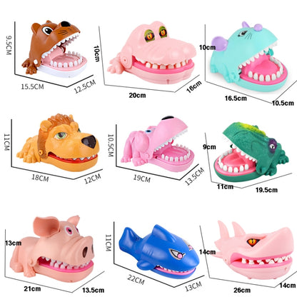 Spoof Bite Finger Toy Parent-Child Game Tricky Props, Style:, 1751A-Tiger, 6695-Lion, 3214A  Dinosaur-Orange, 3214A  Dinosaur-Green, 3215A Pig-Blue