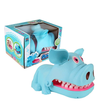 Spoof Bite Finger Toy Parent-Child Game Tricky Props, Style:, 1751A-Tiger, 6695-Lion, 3214A  Dinosaur-Orange, 3214A  Dinosaur-Green, 3215A Pig-Blue