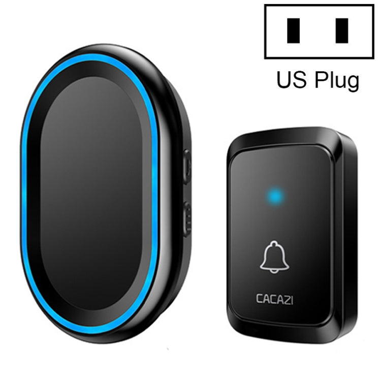 CACAZI A80 1 For 1 Wireless Music Doorbell without Battery, US Plug, EU Plug