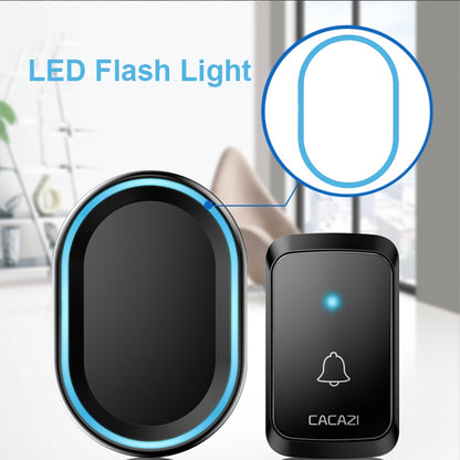 CACAZI A80 1 For 1 Wireless Music Doorbell without Battery, US Plug, EU Plug
