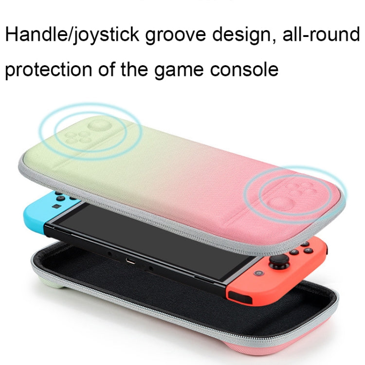 YK01 EVA Hard Shell Game Console Storage Bag with Card Slot For Nintendo Switch, Green