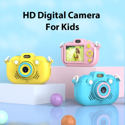 DC502 2.4-Inch 16X Zoom 2.7K Video Recording Children Digital Camera, Pink No Card, Blue No Card, Pink + 32G, Blue + 32G