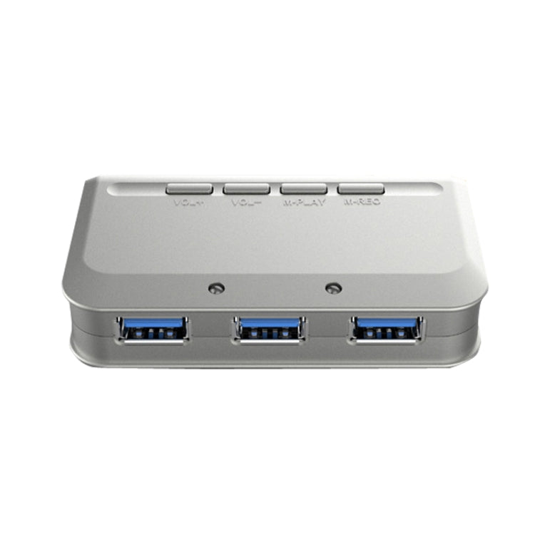 MB-103 USB 3.1 Three-Port Drive-Free HUB + 7.1 Voice Changer Sound Card High-Speed Docking Station, Cable Length: 1.2m