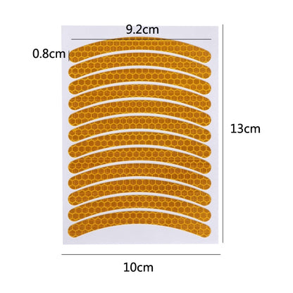 Jg-Phc-12 Children Bicycle Scooter Reflective Sticker Night Warning Riding Contour Sticker