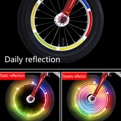 Jg-Phc-12 Children Bicycle Scooter Reflective Sticker Night Warning Riding Contour Sticker