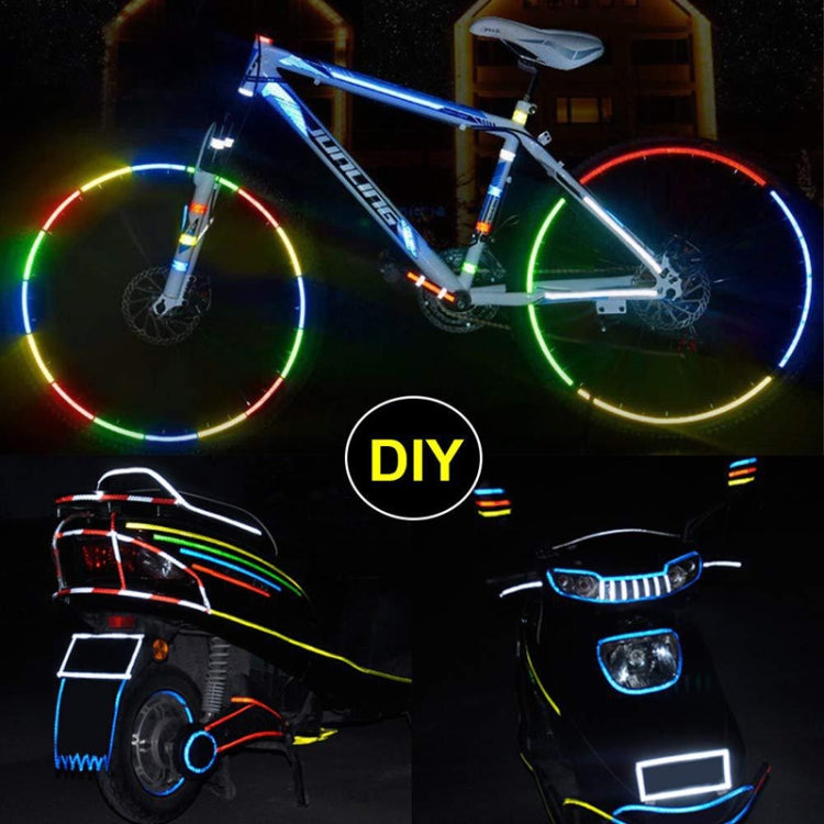 Bicycle Mountain Bike Motorcycle Sticker Car Contour Reflective Sticker Night Riding Reflective Sticker, 2 x 800cm