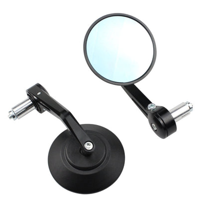 Motorcycle Electric Vehicle Modified Accessories Retro Circular CNC Hand Mirror Rear View Mirror, CNC Hand