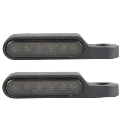 2 PCS Motorcycle Handle Turn Light Metal LED Indicator Light, Black, Silver