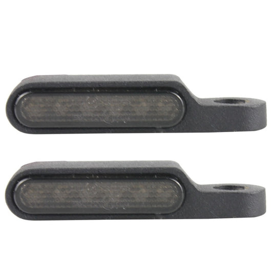 2 PCS Motorcycle Handle Turn Light Metal LED Indicator Light, Black, Silver
